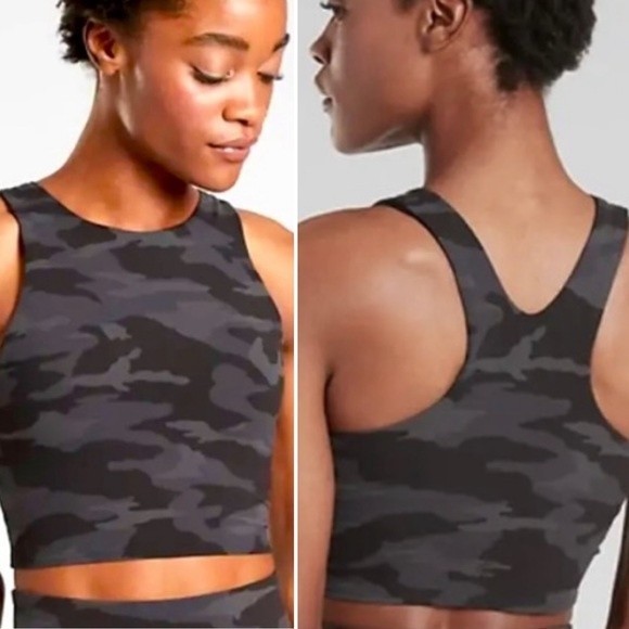 Athleta Other - NWT Athleta Freestyle Camo Conscious Crop Bikini Swim Top A B C cup Small
